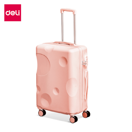 กระเป๋าเดินทางล้อลาก DELI EH1058-PK-24-01 24นิ้ว สีชมพู_0